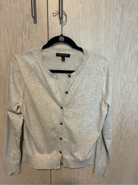 Banana Republic Light Cream Stretch Cotton Top